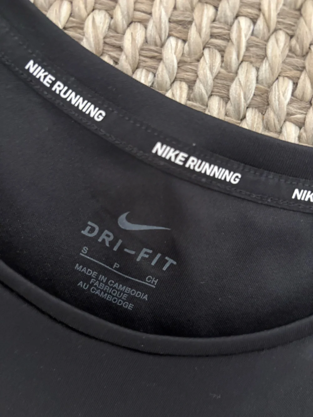 Nike Black Dri-FIT Running Tee with Subtle Logo